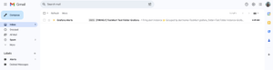 Alert in my Gmail inbox
