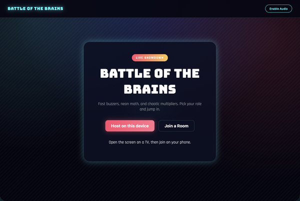 Landing Screen with Host/Join options