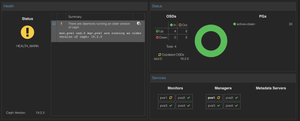 Proxmox Ceph version mismatch warning