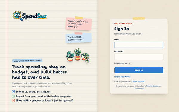 After: sign-in on lined paper with sticky notes